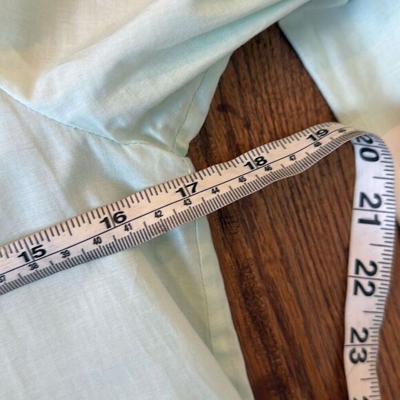 Tory Burch white green ombre embroidered tunic blouse 0 - Picture 7 of 11